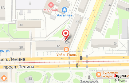Стиль на проспекте Ленина на карте