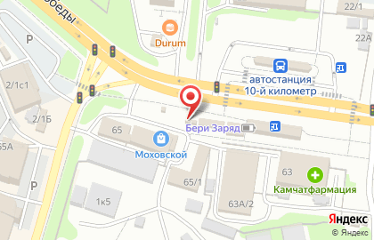 Киоск по продаже хот-догов в Петропавловске-Камчатском на карте