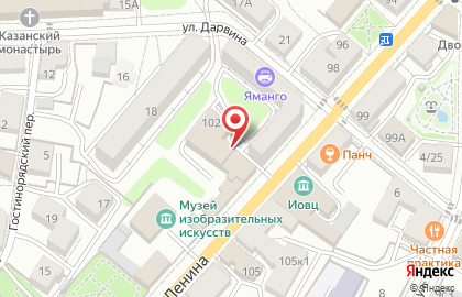 Меркурий на улице Ленина на карте