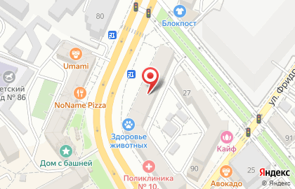 Ветеринарная клиника Здоровье животных на Кольцовской улице на карте