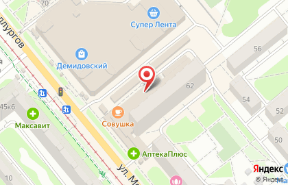 Магазин кондитерских изделий Конфетный рай в Пролетарском районе на карте