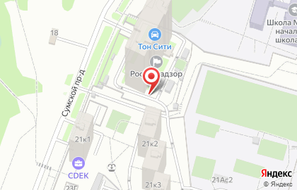 Федеральная служба по экологическому, технологическому и атомному надзору Межрегиональное технологическое управление на метро Чертановская на карте