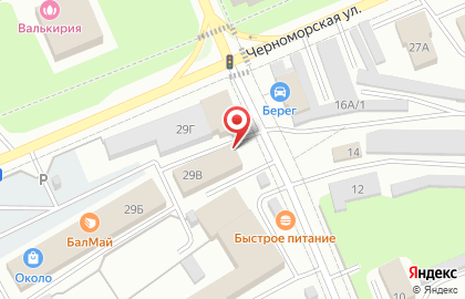 Торговая компания Спецрегион на Черноморской улице на карте