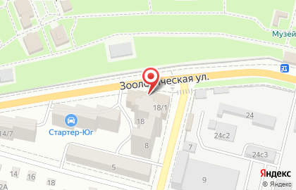 Киоск по ремонту обуви, Ленинский район на Зоологической улице на карте