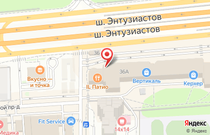 Банкомат ПСБ на шоссе Энтузиастов, 36а в Балашихе на карте