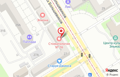 Стоматология объединение на улице Старых Большевиков на карте