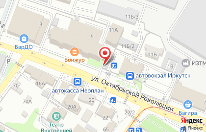 Оператор связи МегаФон на улице Октябрьской Революции на карте