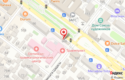 Точка по продаже фастфудной продукции в Ленинском районе на карте