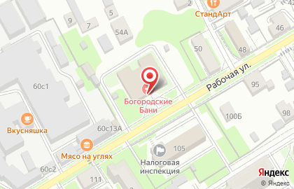 Богородские Бани на карте