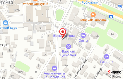 Тату-студия КУЛЬТУРА на улице Тюльпанов на карте