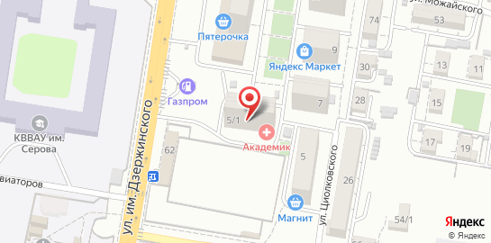 Многопрофильный медицинский центр Академик на карте