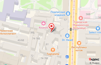Гостиница STUDIO Liteyniy 59 на карте