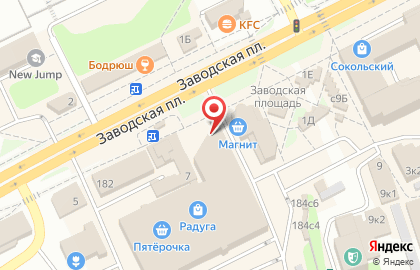 Мини-маркет Сытый Бацька в Правобережном районе на карте