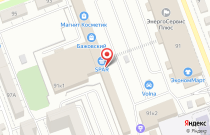 Фест на улице Бажова на карте