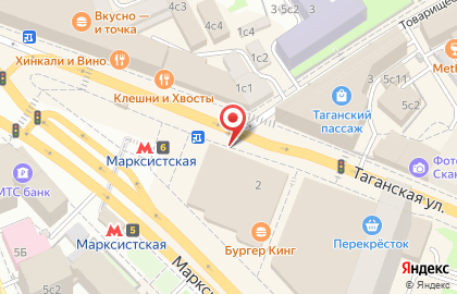 Магазин Простоцветы на метро Марксистская на карте