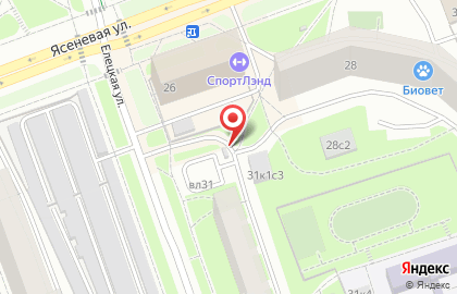 Автостоянка Мгса в Южном Орехово-Борисово на карте