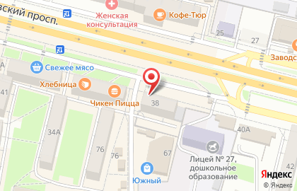 Магазин канцтоваров Виза на карте