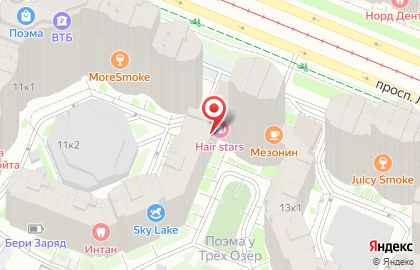 Частный детский сад Карлсон на проспекте Луначарского на карте