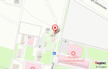 Продуктовый магазин на улице Шогенова на карте