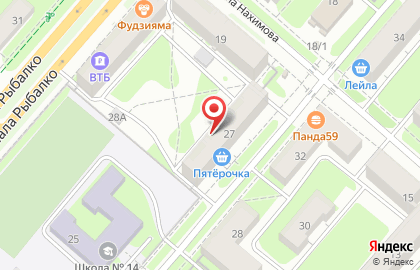 Березка на улице Невского на карте