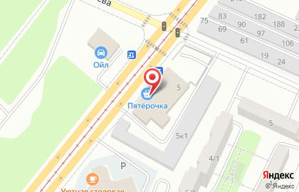 Дискаунтер Пятёрочка на Московской улице на карте