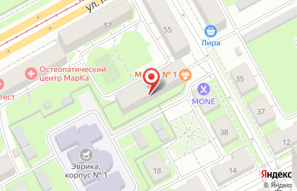 Мафия на улице Одоевского на карте
