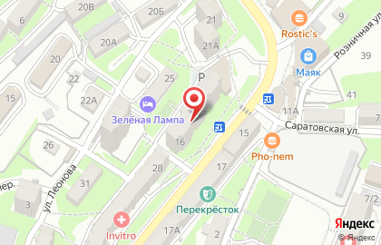 Мини-маркет Раз Два в Фрунзенском районе на карте