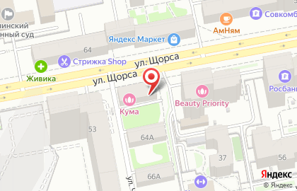 Магазин Горячая выпечка в Екатеринбурге на карте