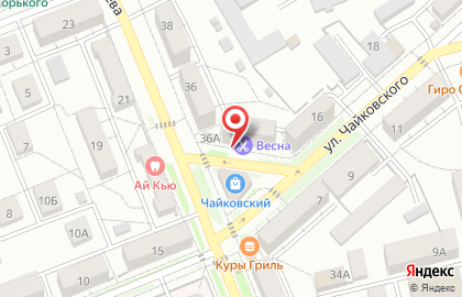 Парикмахерская Весна на улице Чайковского на карте