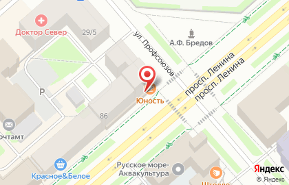 Кондитерский магазин Юность на карте