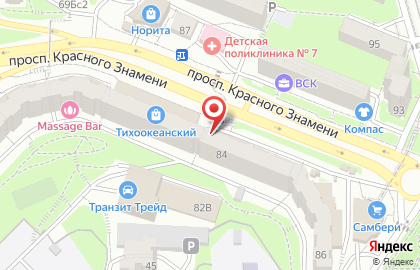 Продуктовый магазин Анастасия на проспекте Красного Знамени на карте