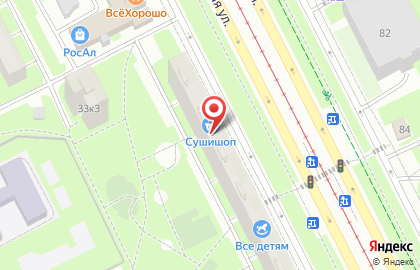 Кафе Суши White на Бухарестской улице на карте