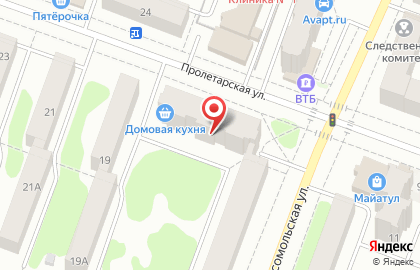 Агентство недвижимости Любимый город на Пролетарской улице на карте