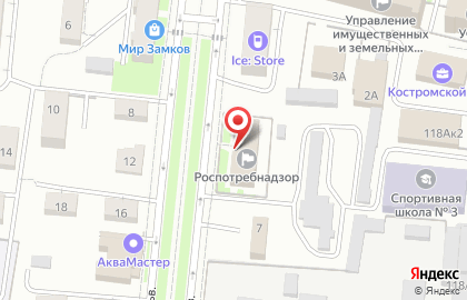 Управление Федеральной службы по надзору в сфере защиты прав потребителей и благополучия человека по Костромской области на карте