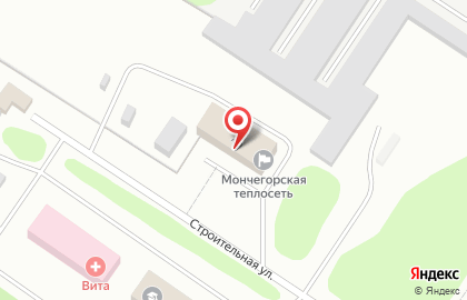 Мончегорская теплосеть на Строительной улице на карте