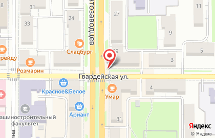 Продуктовый магазин Наташа на проспекте Автозаводцев на карте