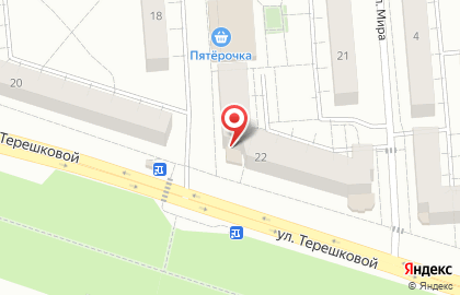 Фирменный магазин Акашево на улице Терешковой на карте