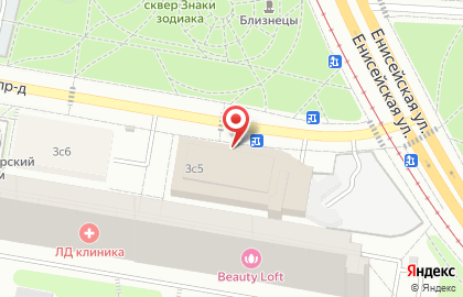 Универсам Близнецы в Беринговом проезде на карте