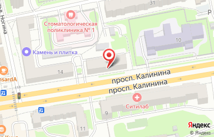 Магазин Цветочный Оазис на Калинина на карте