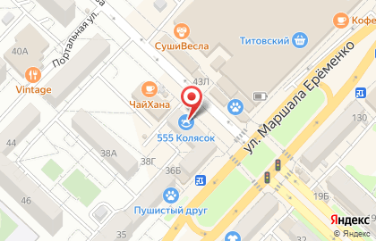 Магазин косметики и бытовой химии Большая стирка в Краснооктябрьском районе на карте