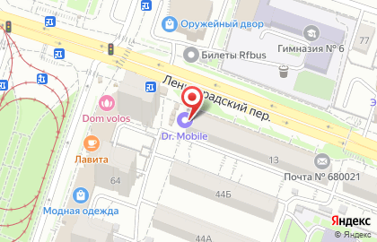 Магазин интимных товаров Клубничка в Ленинградском переулке на карте