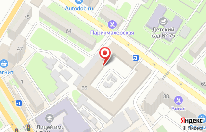 Оптовая фирма Ас-м на Петровской улице на карте