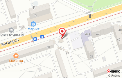 Продуктовый магазин Тавровский на улице Энгельса на карте