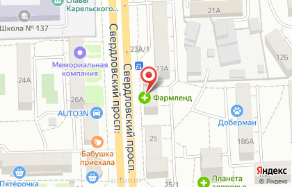Дверной стиль на Свердловском тракте на карте