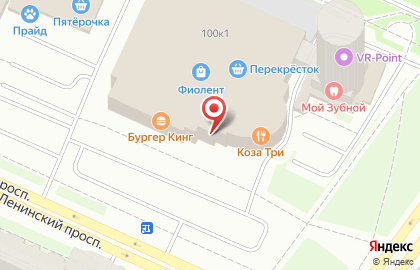 Магазин Zinger на метро Проспект Ветеранов на карте