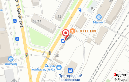 Продуктовый магазин Деревенский дворик на Привокзальной улице на карте