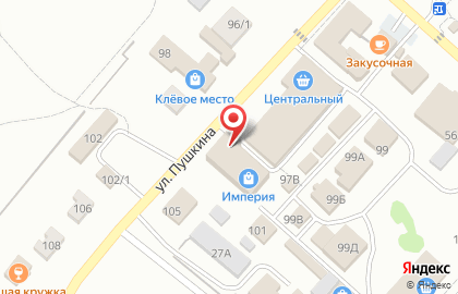 Магазин Элмарт на улице Пушкина на карте