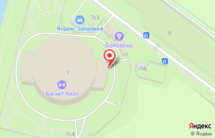 Мужской баскетбольный клуб Динамо Москва на Островной улице на карте