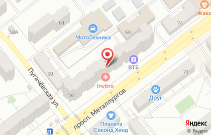 Миледи на проспекте Металлургов на карте