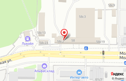 Автотехцентр ТГК-Авто на Молодогвардейской улице на карте
